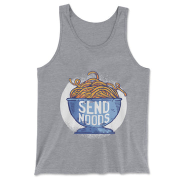 Send Noods Men/Unisex Tank in Athletic Heather color